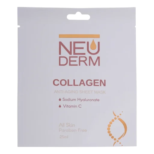 ماسک صورت ورقهای کلاژن حجم 25 میل نئودرم