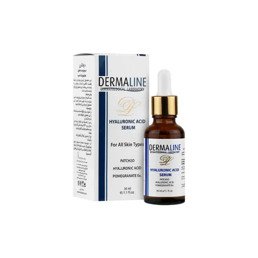 سرم حاوی هیالورونیک اسید مناسب انواع پوست حجم 30 میل درمالاین