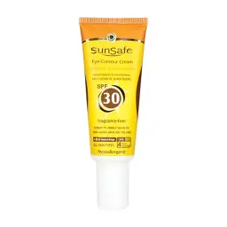 کرم ضد آفتاب با SPF30 دور چشم رنگی بژ طبیعی حجم 20 میل سان سیف