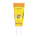 کرم ضد آفتاب با SPF30 دور چشم رنگی بژ طبیعی حجم 20 میل سان سیف