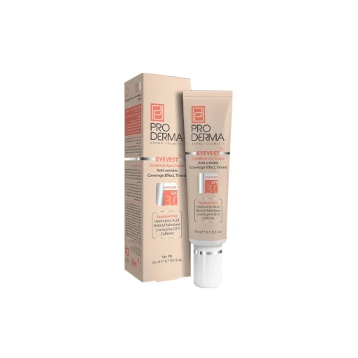 کرم پوشاننده و ضدچروک دور چشم حجم 20 میل پرودرما