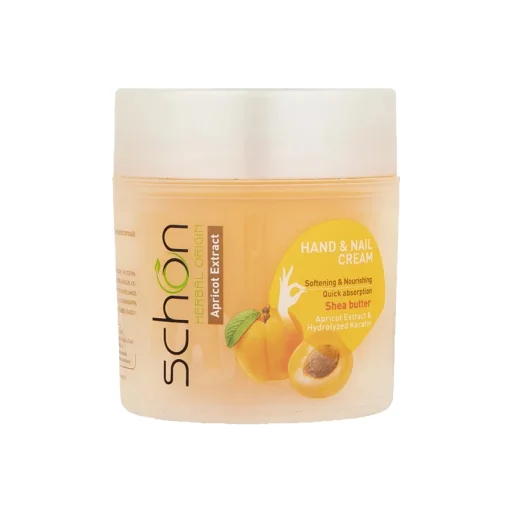 کرم دست و ناخن کاسهای زردآلو حجم 150 میل شون