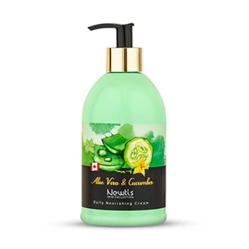 کرم مرطوبکننده پمپی آلوئهورا و خیار حجم 500 میل نیوتیس