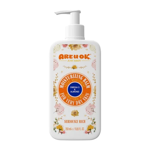 کرم مرطوبکننده پمپی قوی امگا 3 مناسب پوست خیلی خشک حجم 350 میل آر یو اکی