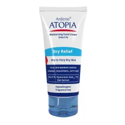 کرم مرطوب کننده قوی صورت مدل Dry Relief حاوی 5 درصد اوره حجم 50 میل آردن آتوپیا