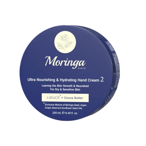 کرم دست فوق مغذی و آبرسان 2 مناسب پوست خشک و حساس حجم 250 میل مورینگا