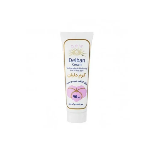 کرم مرطوبکننده دست و صورت تیوپی حجم 90 میل دلبان