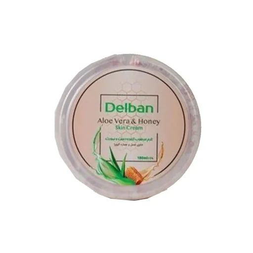 کرم کاسهای حاوی عسل و عصاره آلوئهورا حجم 180 میل دلبان