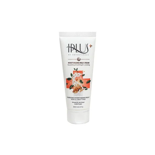 کرم آبرسان تیوپی مناسب انواع پوست حاوی روغن بادام و جوی دوسر حجم 60 میل آی پلاس