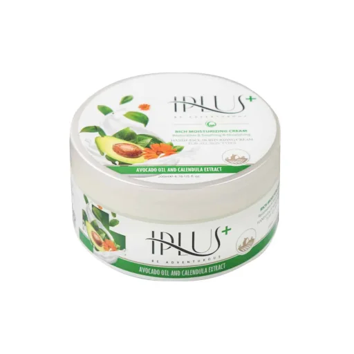 کرم مرطوبکننده قوی کاسهای حاوی روغن آووکادو و عصاره کالاندولا حجم 200 میل آی پلاس