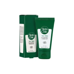 کرم ژل آبرسان حاوی روغن درخت چای مناسب پوستهای چرب و دارای آکنه حجم 50 میل اسکین شیک