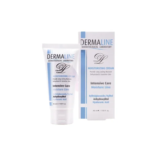 کرم آبرسان و مرطوبکننده مناسب پوستهای خشک و حساس حجم 45 میل درمالاین