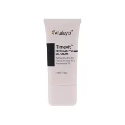 کرم ژل ضد چروک رتینالئید Timevit مناسب انواع پوست حجم 30 میل ویتالیر