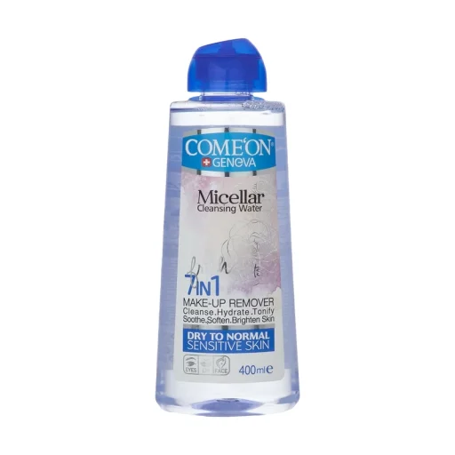 محلول آرایش پاککن مخصوص پوستهای خشک و معمولی حجم 400 میل کامان