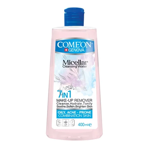 محلول آرایش پاککن مخصوص پوستهای چرب حجم 400 میل کامان