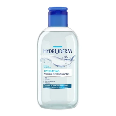 میسلار 3 در 1 مدل Hydrating مناسب پوست خشک و نرمال حجم 250 میل هیدرودرم