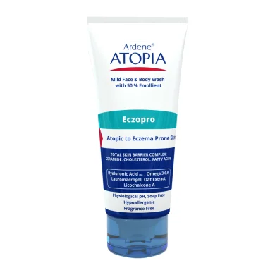 لوسیون شستشوی صورت و بدن مدل Eczopro حاوی 50 درصد روغن مناسب پوست خشک حجم 200 میل آردن آتوپیا