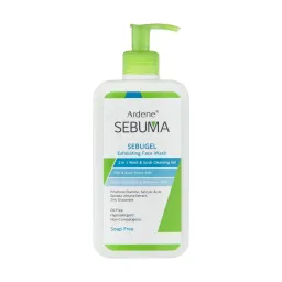 ژل شوینده و ساینده صورت مناسب پوست چرب حجم 350 میل آردن سبوما
