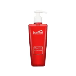 کرم ژل پاک کننده و رطوبت رسان مخصوص پوست خشک و حساس با آبکشی حجم 200 میل لامینین