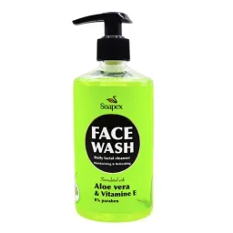 ژل شستشو صورت حاوی آلوئهورا مخصوص پوست چرب حجم 350 میل سوپکس