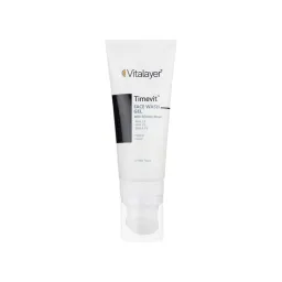 ژل براش شستشوی صورت TIMEVIT مناسب انواع پوست حجم 200 میل ویتالیر