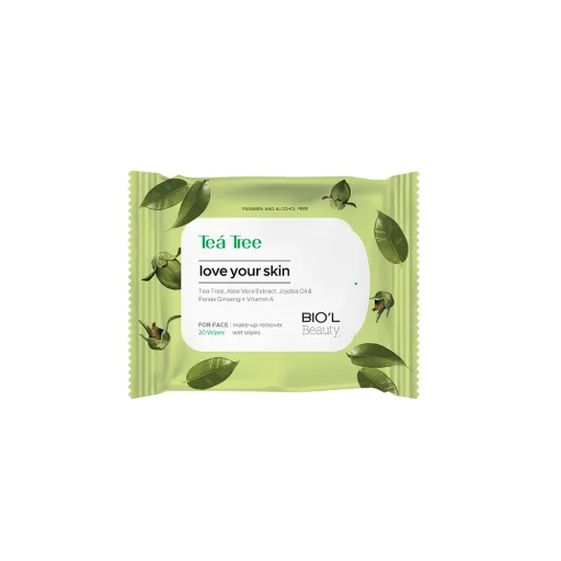 دستمال مرطوب پاککننده آرایش صورت، پوستهای چرب، تی تری 20 برگ بیول