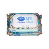 دستمال مرطوب پاک کننده آرایش مدل Stop Acne حاوی Q10 Plus بسته 50 عددی دافی