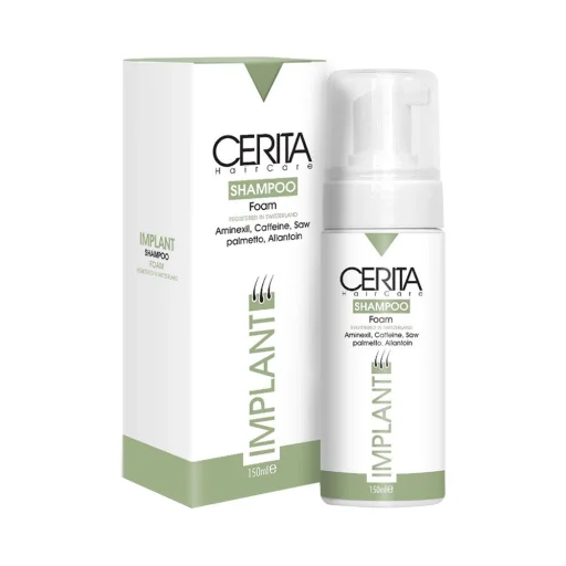 شامپو فوم ضدریزش و محرک رشد مخصوص موهای کاشتهشده حجم 150 میل سریتا