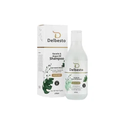 شامپو حاوی  کراتینه و روغن آرگان مناسب موهای رنگشده حجم 270 میل دلبستو