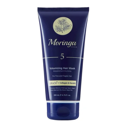 ماسک مو 5 حجمدهنده مناسب موهای نازک و شکننده حجم 200 میل مورینگا