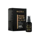 روغن پوست و مو و ناخن پمپی حاوی روغن آرگان حجم 80 میل آدرا