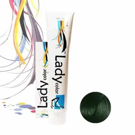 رنگ مو کد 002 رنگ واریاسیون سبز حجم 15 میل لیدی کالر