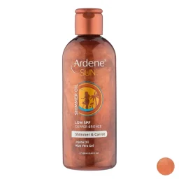 روغن آفتاب حاوی اکلیل برنزه و درخشانکننده برنزه مسی حجم 250 میل آردن سان