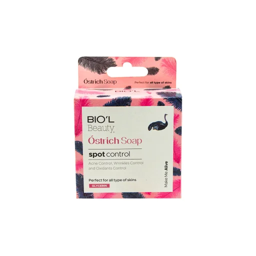 صابون آرایش پاککن گلیسرینه روغن شتر مرغ، انواع پوست 100 گرم بیول