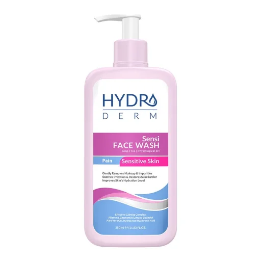 پن شستشوی پمپی غیرصابونی مناسب پوستهای حساس حجم 350 میل هیدرودرم