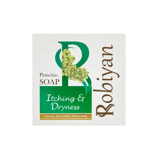 صابون حاوی ویتامین E و روغن پسته 100 گرم روبیان