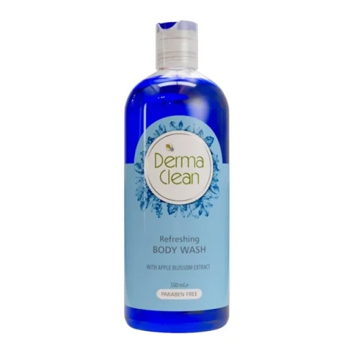 شامپو بدن خوشبوکننده مردانه با عصاره شکوفه سیب حجم 500 میل درماکلین