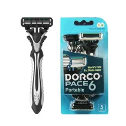 خودتراش مردانه 6 لبه مدل SXA100-3B بسته 3 عددی دورکو