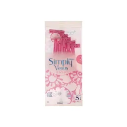 خود تراش دو لبه 5 عددی مدل SIMPLY VENUS BASIC ژیلت