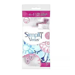 خود تراش 3 لبه زنانه مدل Simplay Venus بسته 1+4 عددی ژیلت
