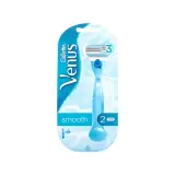 خود تراش سیستمی 3 لبه زنانه مدل Venus Smooth به همراه 2 عدد تیغ یدک ژیلت