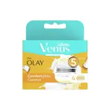 یدک 5 لبه زنانه با رایحه نارگیل مدل Venus Olay Comfortglide بسته 4 عددی ژیلت