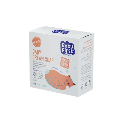 صابون کودک کرمی 75 گرم بیبی فرست