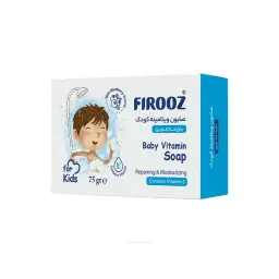 صابون ویتامینه آبی کودک مدل بلوبری وزن 75 گرم فیروز