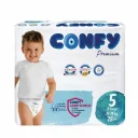 پوشک کودک سایز 5 مدل Premium بسته 28 عددی کانفی