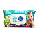 دستمال مرطوب پاککننده کودک حساس درب دار 70 برگ دافی