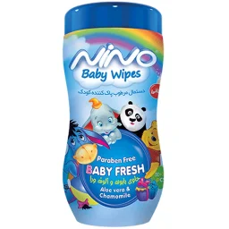 دستمال مرطوب کودک کارتونی کمر باریک 70 برگ نینو