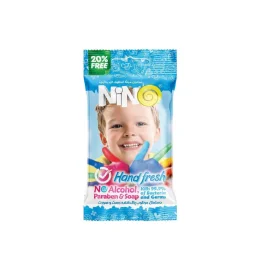 دستمال مرطوب دست و صورت طرح کودک 12 برگ نینو