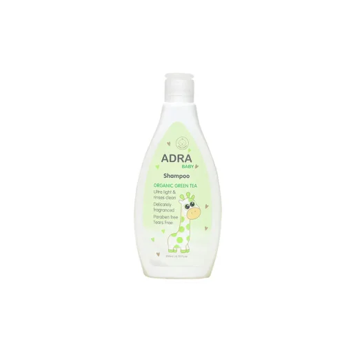 شامپو سر کودک حاوی عصاره چای سبز حجم 250 میل آدرا