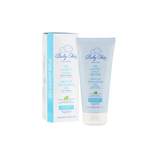 ژل شستشوی سر و بدن کودک حجم 200 میل بیبی اسکین